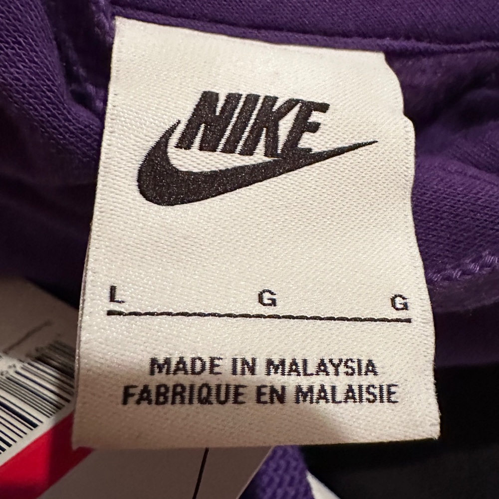 Nike Purple Sweatshirt with Unique Graphic Mens Size L. NEW - Picture 6 of 8
